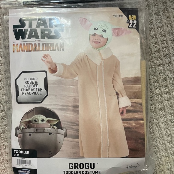 Star Wars Grogu Costume Size 2T-3T NWT - Picture 2 of 5